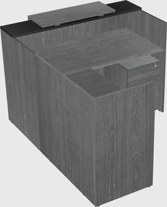 L-shaped modular reception