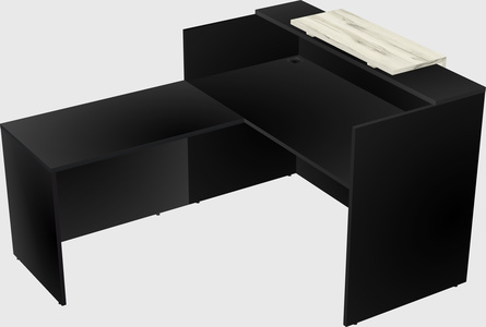 L-shaped modular reception
