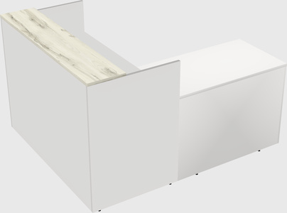 L-shaped modular reception