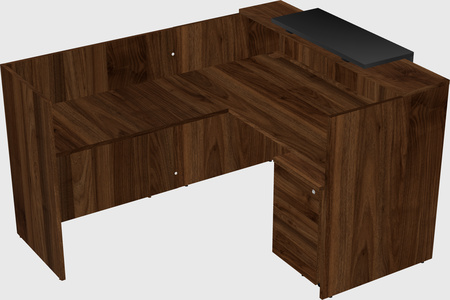L-shaped modular reception