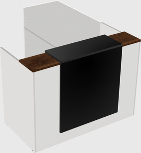 L-shaped modular reception
