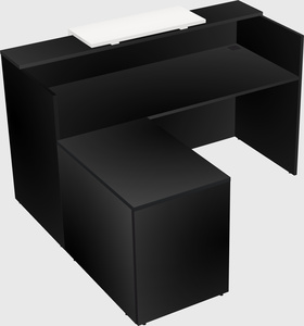 L-shaped modular reception