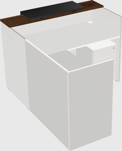 L-shaped modular reception