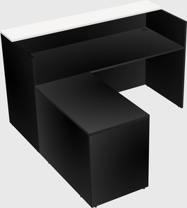 L-shaped modular reception