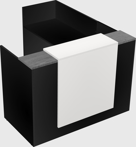 L-shaped modular reception