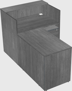 L-shaped modular reception