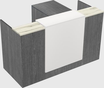 L-shaped modular reception