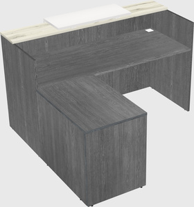 L-shaped modular reception