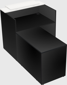 L-shaped modular reception