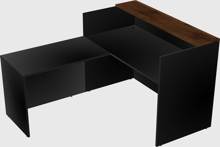 L-shaped modular reception