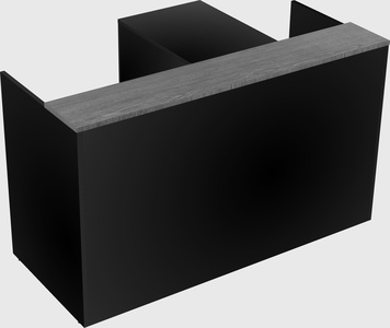 L-shaped modular reception
