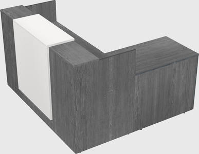 L-shaped modular reception