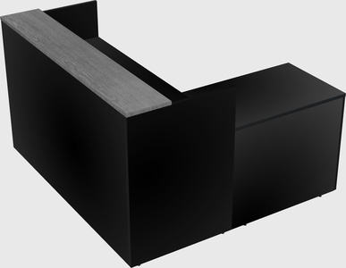 L-shaped modular reception