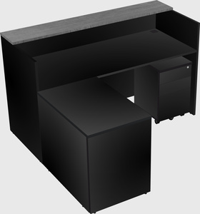 L-shaped modular reception