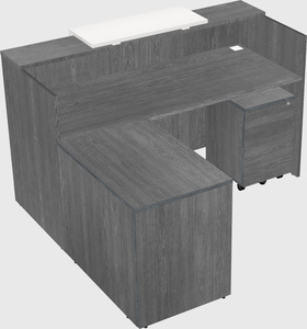 L-shaped modular reception
