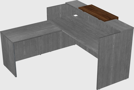 L-shaped modular reception