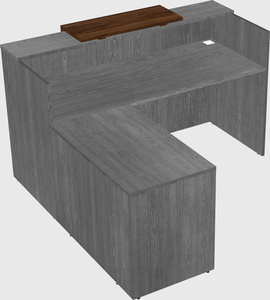 L-shaped modular reception