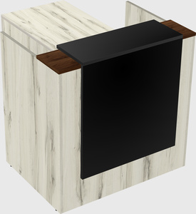L-shaped modular reception