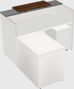 L-shaped modular reception