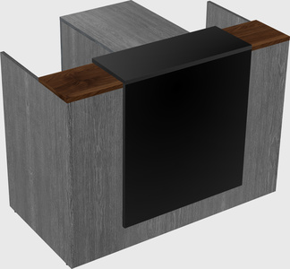 L-shaped modular reception