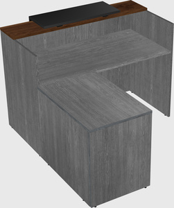 L-shaped modular reception