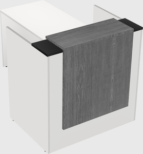 L-shaped modular reception