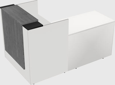 L-shaped modular reception