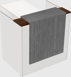 L-shaped modular reception
