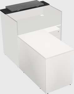 L-shaped modular reception