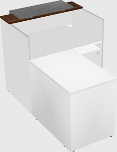 L-shaped modular reception
