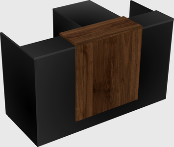 L-shaped modular reception