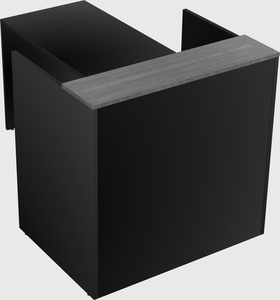 L-shaped modular reception
