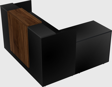 L-shaped modular reception