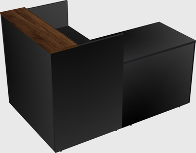 L-shaped modular reception