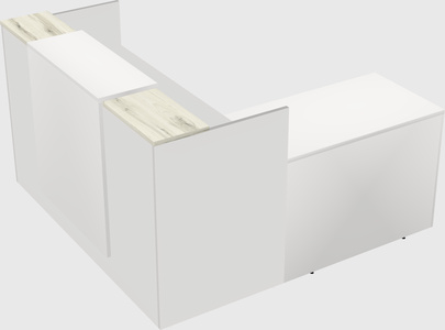 L-shaped modular reception