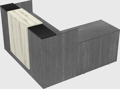 L-shaped modular reception