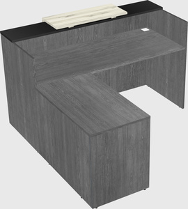 L-shaped modular reception