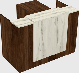 L-shaped modular reception