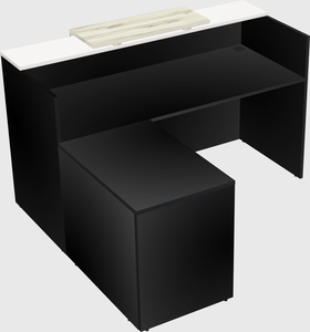 L-shaped modular reception