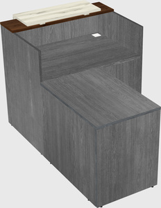 L-shaped modular reception