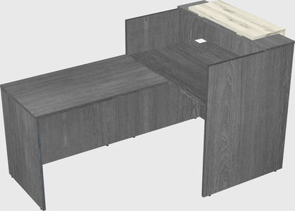L-shaped modular reception