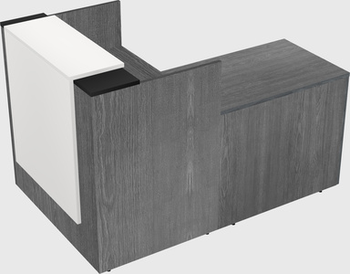 L-shaped modular reception