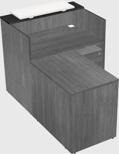 L-shaped modular reception