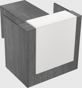 L-shaped modular reception