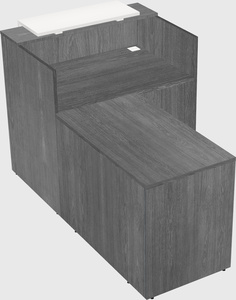L-shaped modular reception