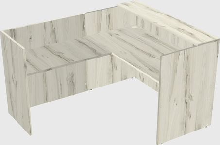 L-shaped modular reception