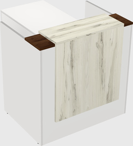 L-shaped modular reception