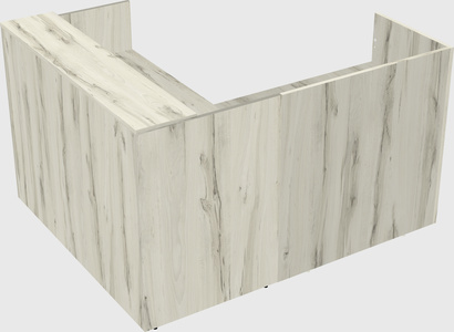 L-shaped modular reception