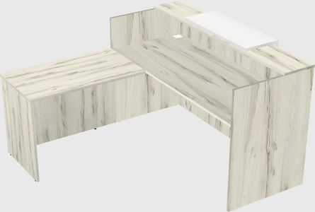 L-shaped modular reception
