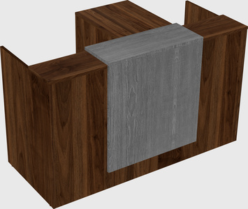 L-shaped modular reception